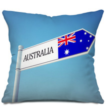 Australia Flag Sign Pillows 65638611
