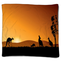Australia Kangaroos Blankets 47591331