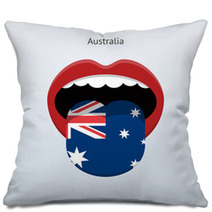 Australia Language Abstract Human Tongue Pillows 56991693