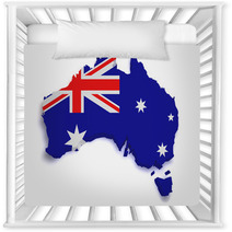 Australia Map 3d Shape Nursery Decor 43029832