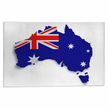 Australia Map 3d Shape Rugs 43029832