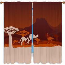 Australia Travel Design Template Window Curtains 55939377