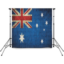 Australian Flag Mosaic Backdrops 67869969
