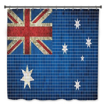 Australian Flag Mosaic Bath Decor 67869969