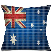 Australian Flag Mosaic Pillows 67869969