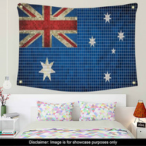 Australian Flag Mosaic Wall Art 67869969