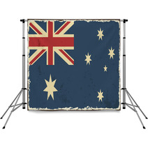 Australian Grunge Flag Vector Illustration Backdrops 68331923