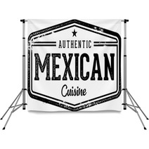 Authentic Mexican Restaurant Cuisine Stamp Backdrops 202397183