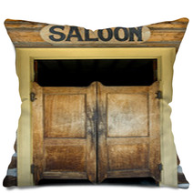 Authentic Saloon Doors In Montana Ghost Town Pillows 7407508