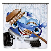 Auto Lavaggio Cartoon-Car Wash-Vector Bath Decor 26443166