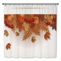 Autumn Banner, Vector Illustration Bath Decor 68265932