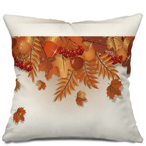 Autumn Banner, Vector Illustration Pillows 68265932