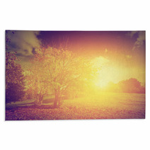 Autumn, Fall Landscape. Vintage Style Rugs 67917316