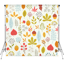 Autumn Floral Pattern Backdrops 57624331