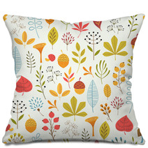Autumn Floral Pattern Pillows 57624331