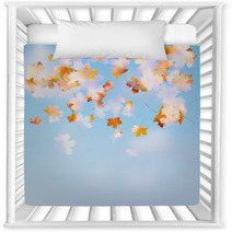 Autumn Leaves On The Sky. EPS 10 Nursery Decor 65646905