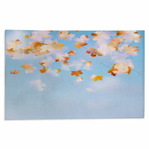 Autumn Leaves On The Sky. EPS 10 Rugs 65646905