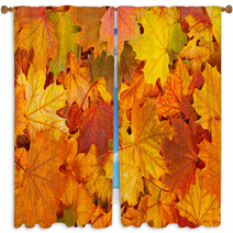 Autumn Leaves Window Curtains 57303409