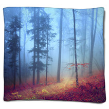 Autumn Mysterious Forest Blankets 61136090