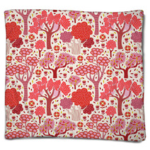 Autumn Seamless Pattern Blankets 55343297