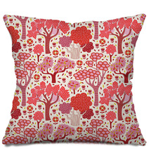 Autumn Seamless Pattern Pillows 55343297