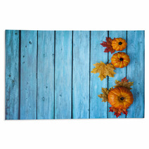 Autumn Thanksgiving Pumpkin Background Rugs 68205395