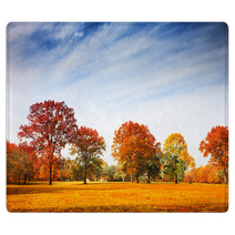 Autumn Trees Landscape Fall Season Rugs 56126587