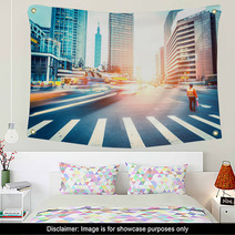 Avenue In Modern City Wall Art 64356022