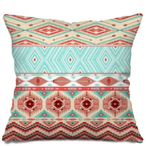Aztec Geometric Seamless Pattern Pillows 57839253