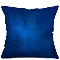 Azure Blue Background With Grunge Texture Pillows 86561234