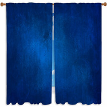 Azure Blue Background With Grunge Texture Window Curtains 86561234