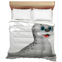 Baby Seal Cartoon Bedding 52284396
