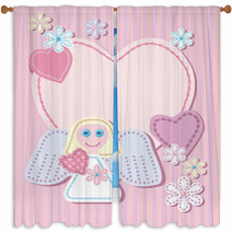 Background For Congratulating On A Heart Window Curtains 28363901