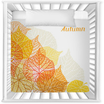 Background Greeting Card With Stylized Autumn Leaves Nursery Decor 67588635