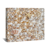 Background Of Pearls Wall Art 70268822