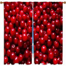 Background Of Ripe Cherry Window Curtains 66707777