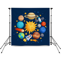Background Of Solar System, Planets And Celestial Bodies. Backdrops 71542718