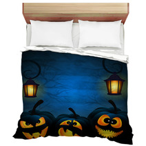 Background To The Halloween With Pumpkins Bedding 56618557