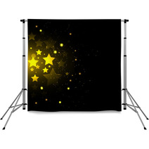 Background With Gold Stars Backdrops 68057654
