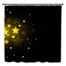 Background With Gold Stars Bath Decor 68057654