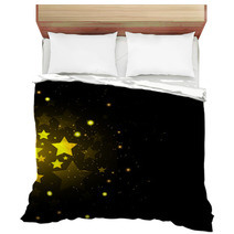 Background With Gold Stars Bedding 68057654