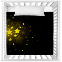 Background With Gold Stars Nursery Decor 68057654