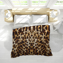 Background With Leopard Texture Bedding 55937225