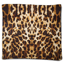 Background With Leopard Texture Blankets 55937225