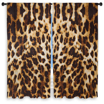 Background With Leopard Texture Window Curtains 55937225