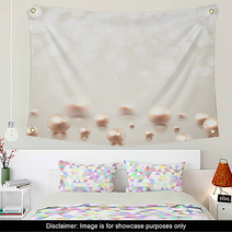 Background With Pearls Wall Art 58955328
