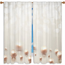 Background With Pearls Window Curtains 58955328