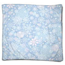 Background With Snowflakes Blankets 56270732