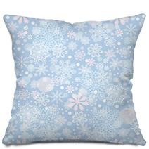 Background With Snowflakes Pillows 56270732