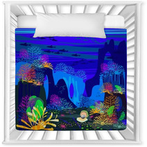 Background With The Underwater Scenery Nursery Decor 61811189